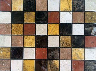 Плитка мраморная Mosaik Nilo Cr.Marfil/D.Emp./Amaril.Mac./R.Alic/Rosa Zarzi (25x25x1)