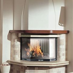 Облицовка ABACO AIRFIRE CURVO + Топка AIRFIRE PORTELLO TONDO