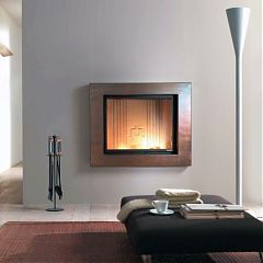 Облицовка BIX BOX acciaio bronzato (Cr 90) + Топка CRISTAL 90 N-09