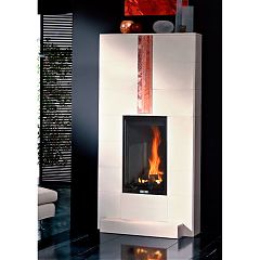 Облицовка Dromond (Cr 45) bianco ambra + Топка CRISTAL 45 N-09