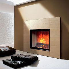 Облицовка Wall  white travertino blocks +Топка CRISTAL 90 N-09
