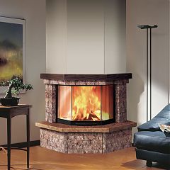 Облицовка ZAFFIRO AIRFIRE PRISMATICO + топка AIRFIRE PORTELLO PRISMATICO
