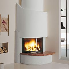Облицовка SINGAPORE angolo dx 66 tondo + Топка Ecomonoblocco 66 V08 tondo